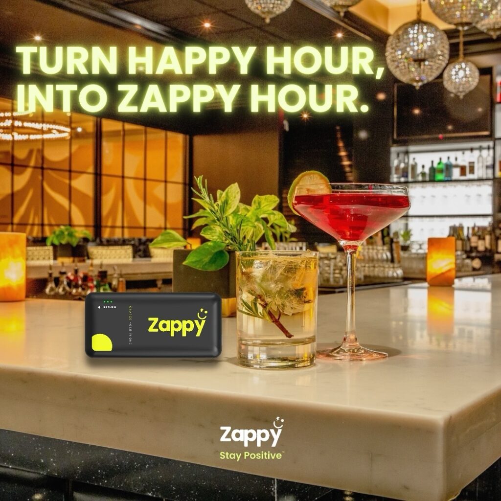 turn happy hour into zappy hour