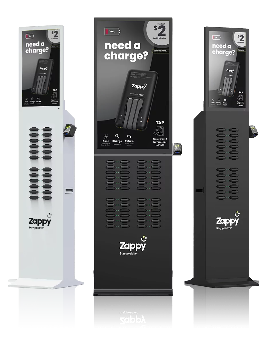 Zappy Portable Charging Kiosks