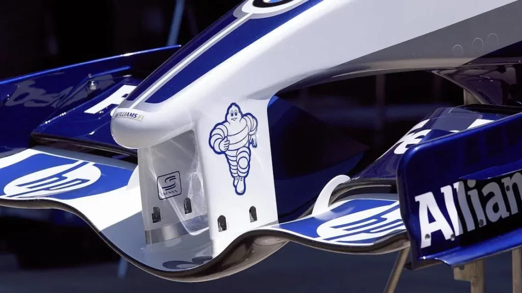 Williams BMW Formula 1 car nose showcasing sponsor logos, related to "Zappy vs. Other Charging Solutions".